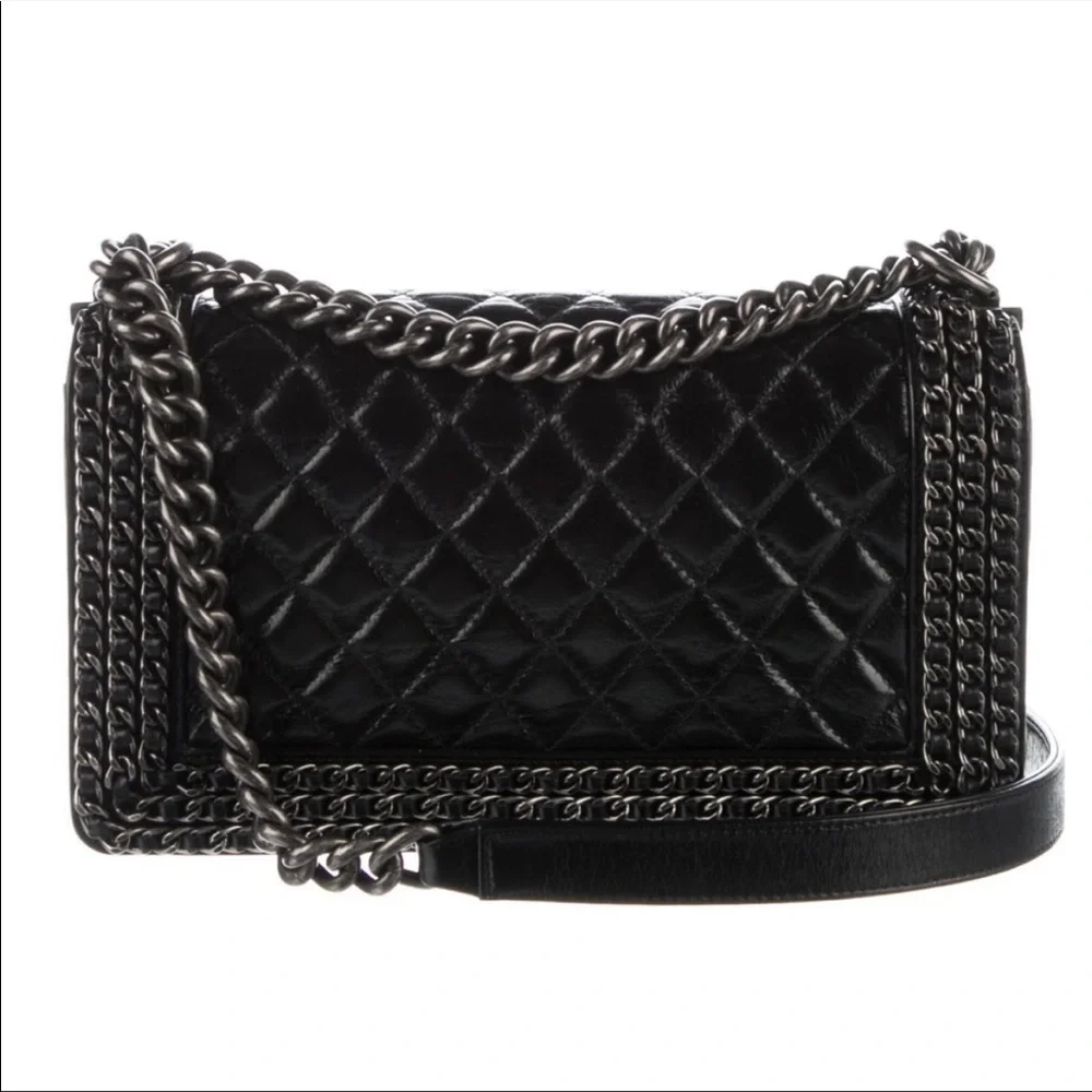 Chanel Medium Chain Boy Bag - Picture 4 of 14